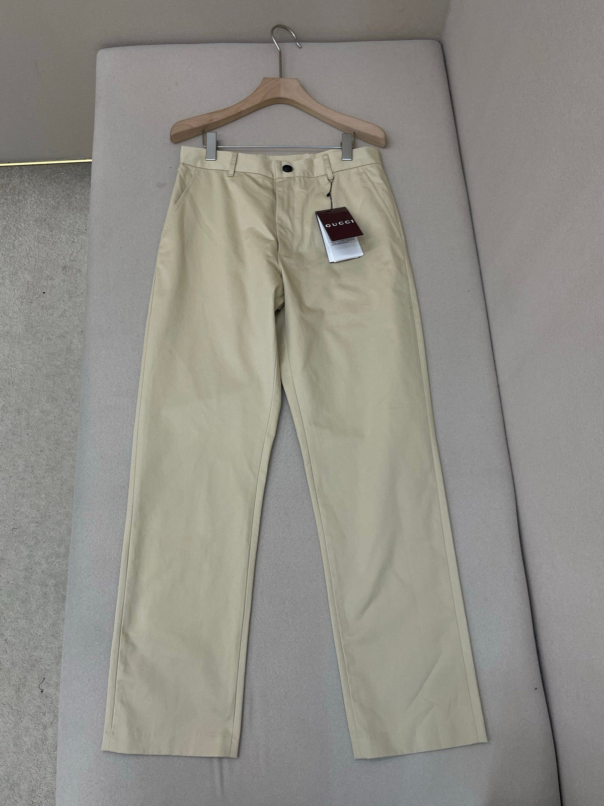 Navy Cotton Tailored Straight - Men's