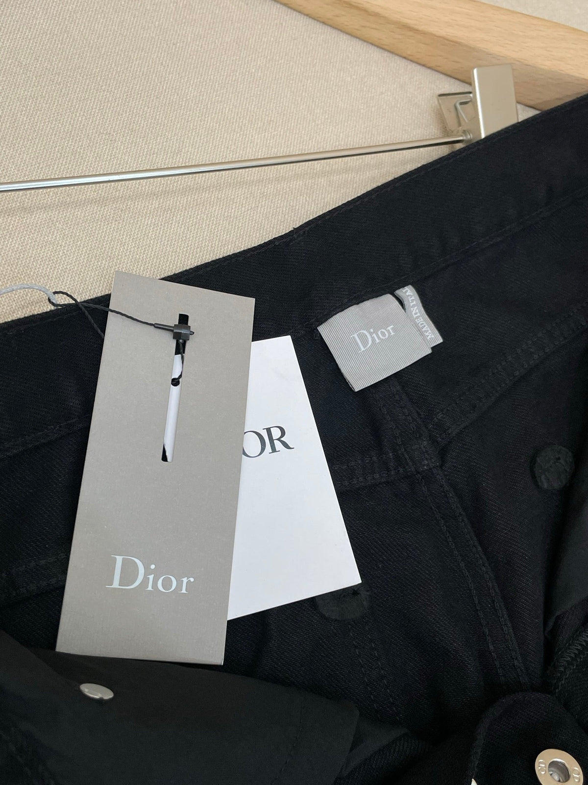 Marineblaue Jeans, schlicht, weites Bein – Damen