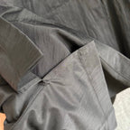 Schwarze Leder-Hemdjacke – Herren