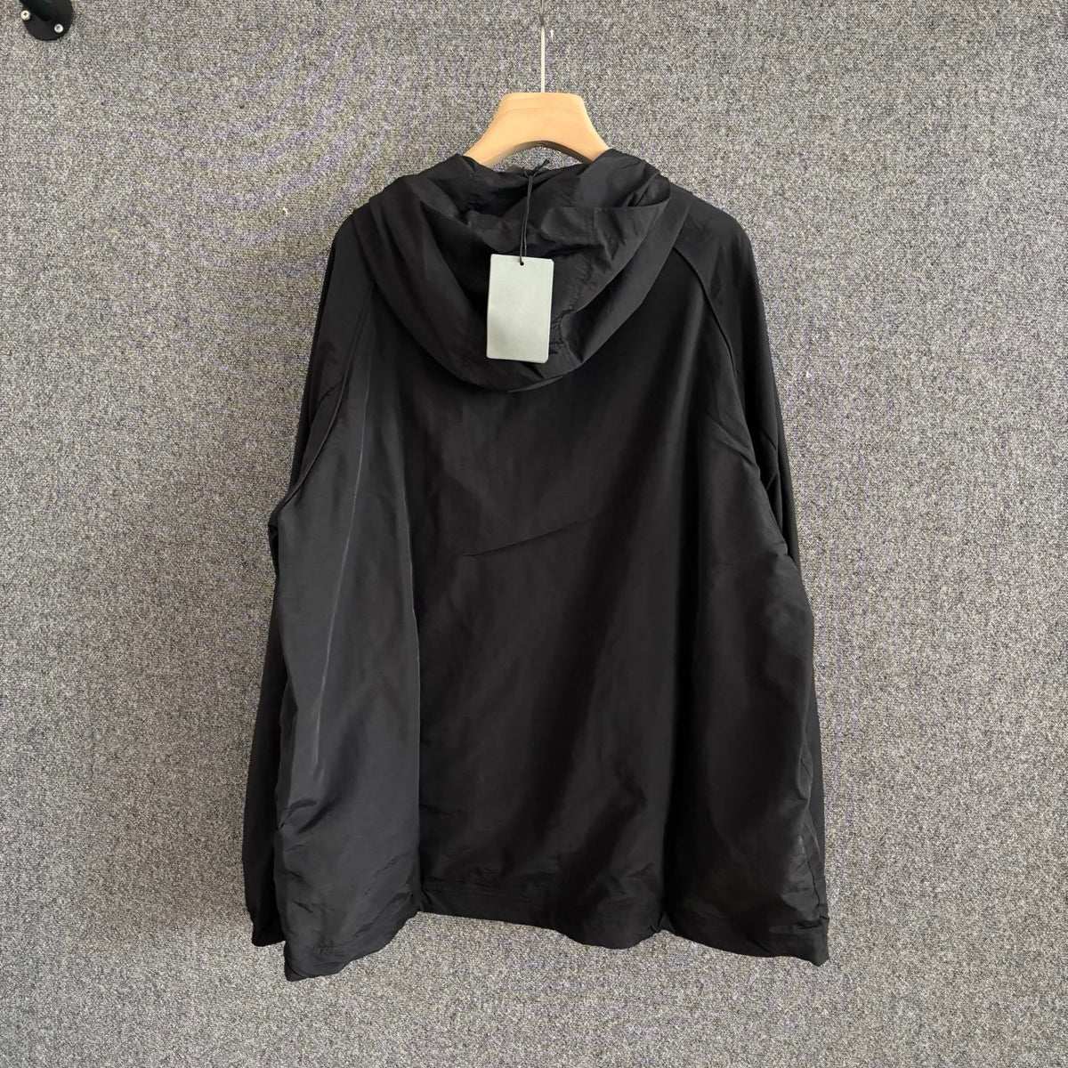 Brown Leather Plain Hooded - Men's