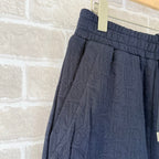 Strukturierter Kordelzug aus marineblauer Baumwolle – Herren