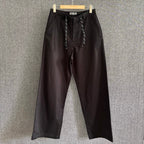 Braunes Leder Glatt Gerade - Herren