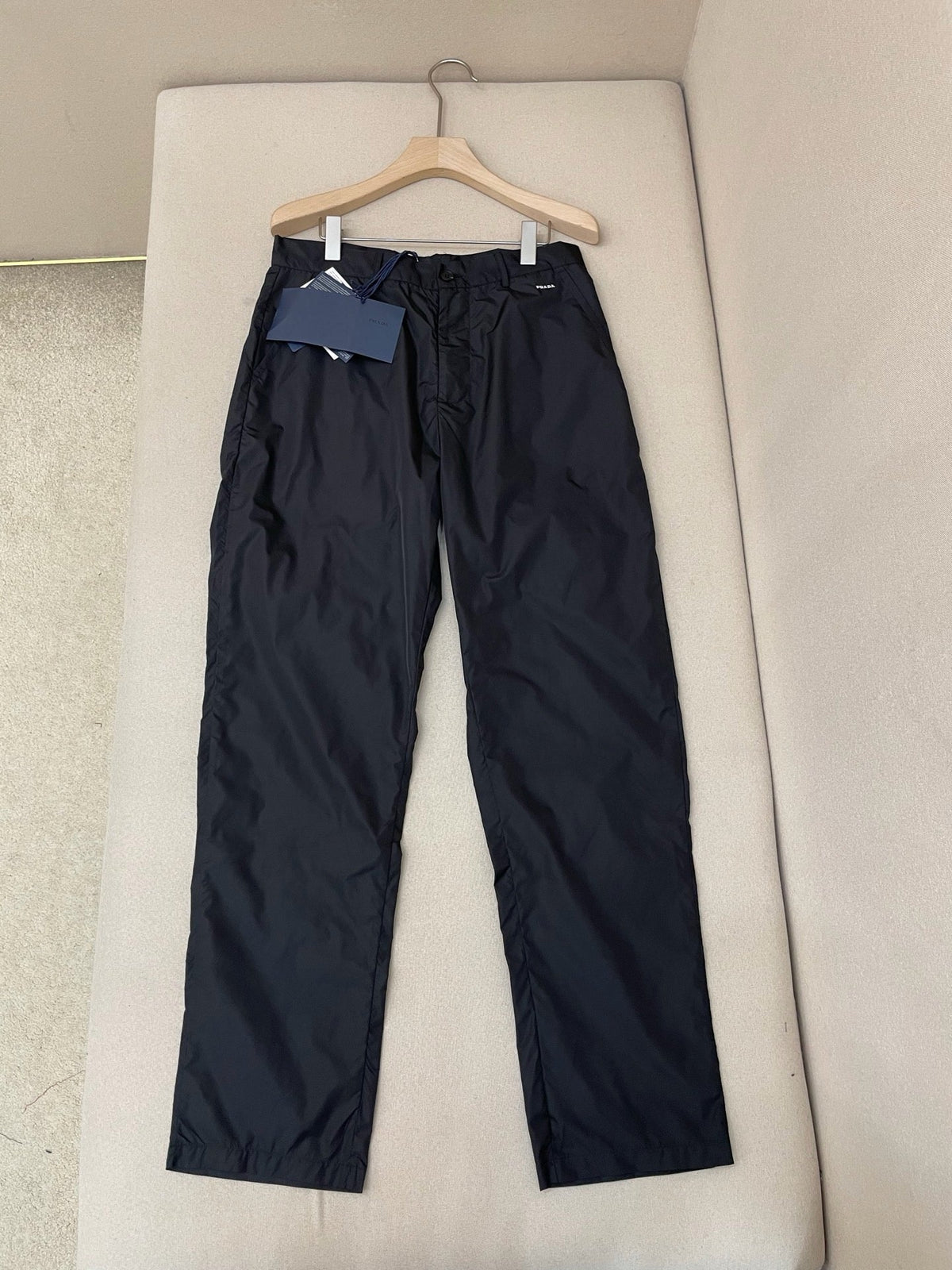 Black Cotton Plain Straight - Men's