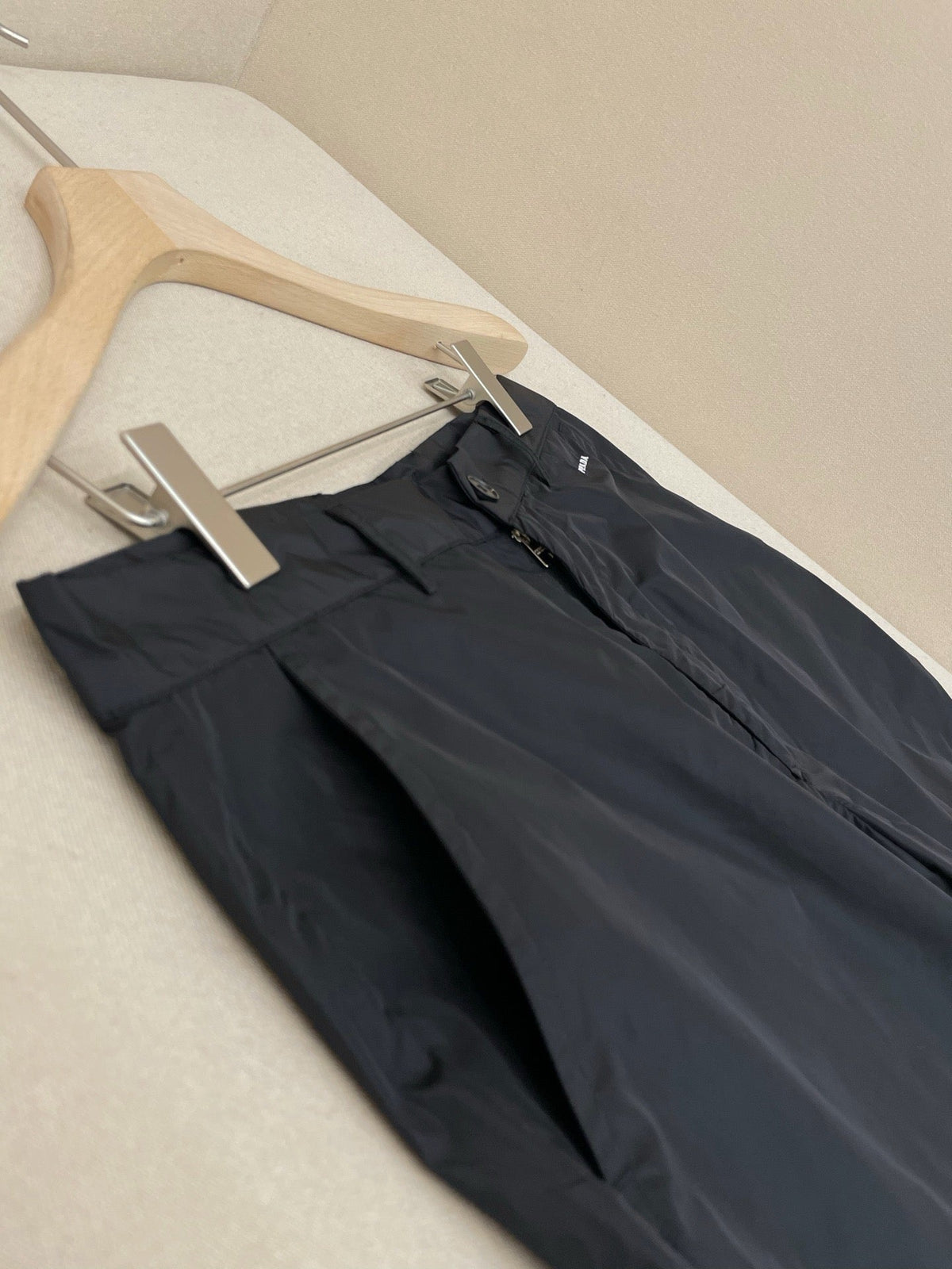 Black Cotton Plain Straight - Men's