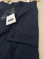 Navy Cotton Plain Cargo - Men's
