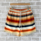 Orange Cotton Gradient Stripe Drawstring - Men's