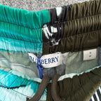 Grüne Nylon-Badehose mit Auto-Print – Herren
