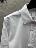 Blaues Baumwoll-Langarmshirt mit Tasche – Herren