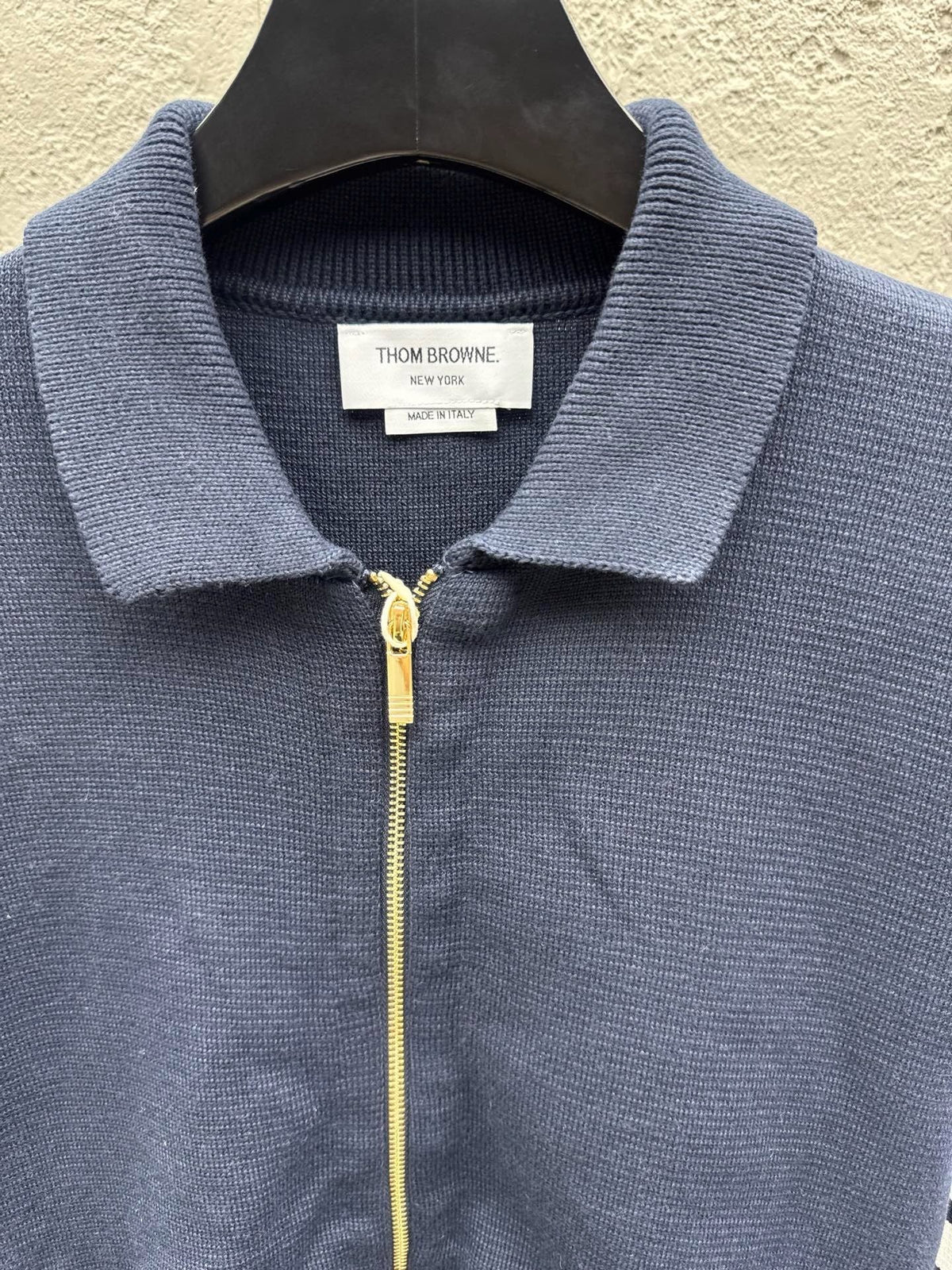 4-Bar Zip Cardigan Navy – Herren