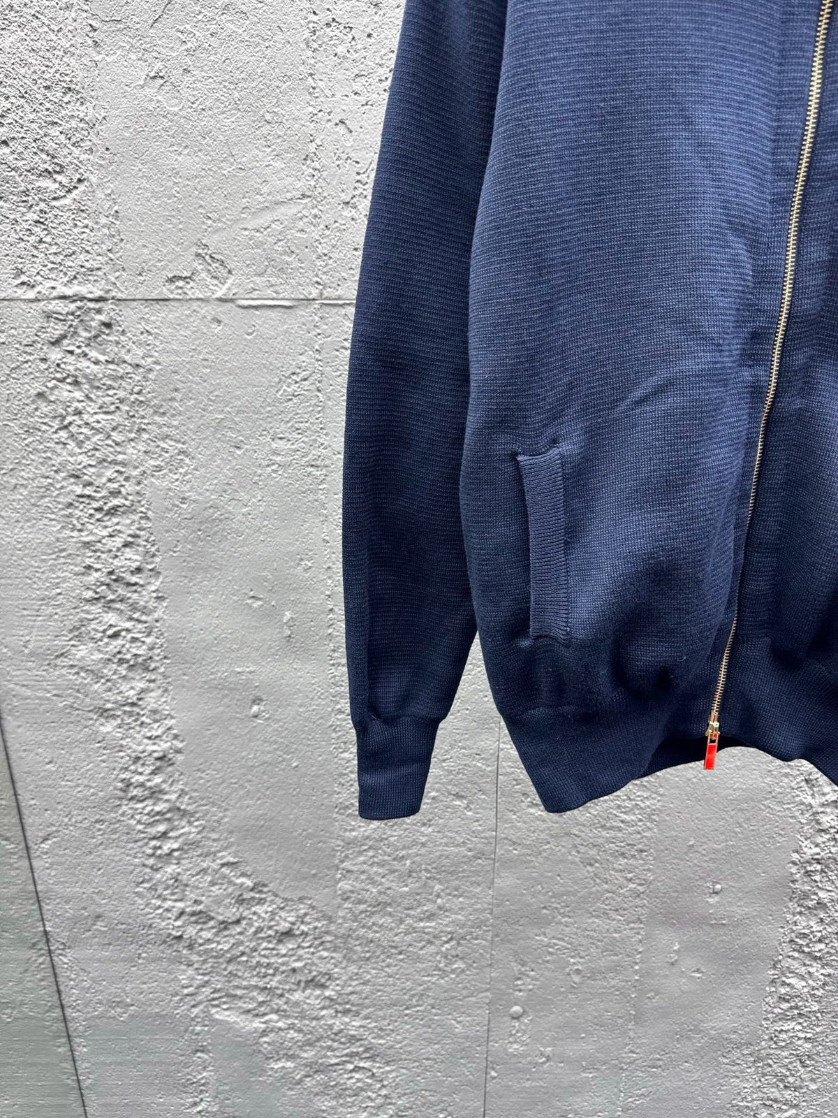 4-Bar Zip Cardigan Navy – Herren