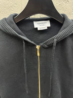 Navy Cotton Armband Stripe Zip-Through - Men's