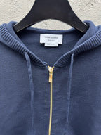 Navy Cotton Armband Stripe Zip-Through - Men's