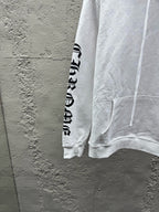 White Cotton Sleeve Print Zip-Through - Men's
