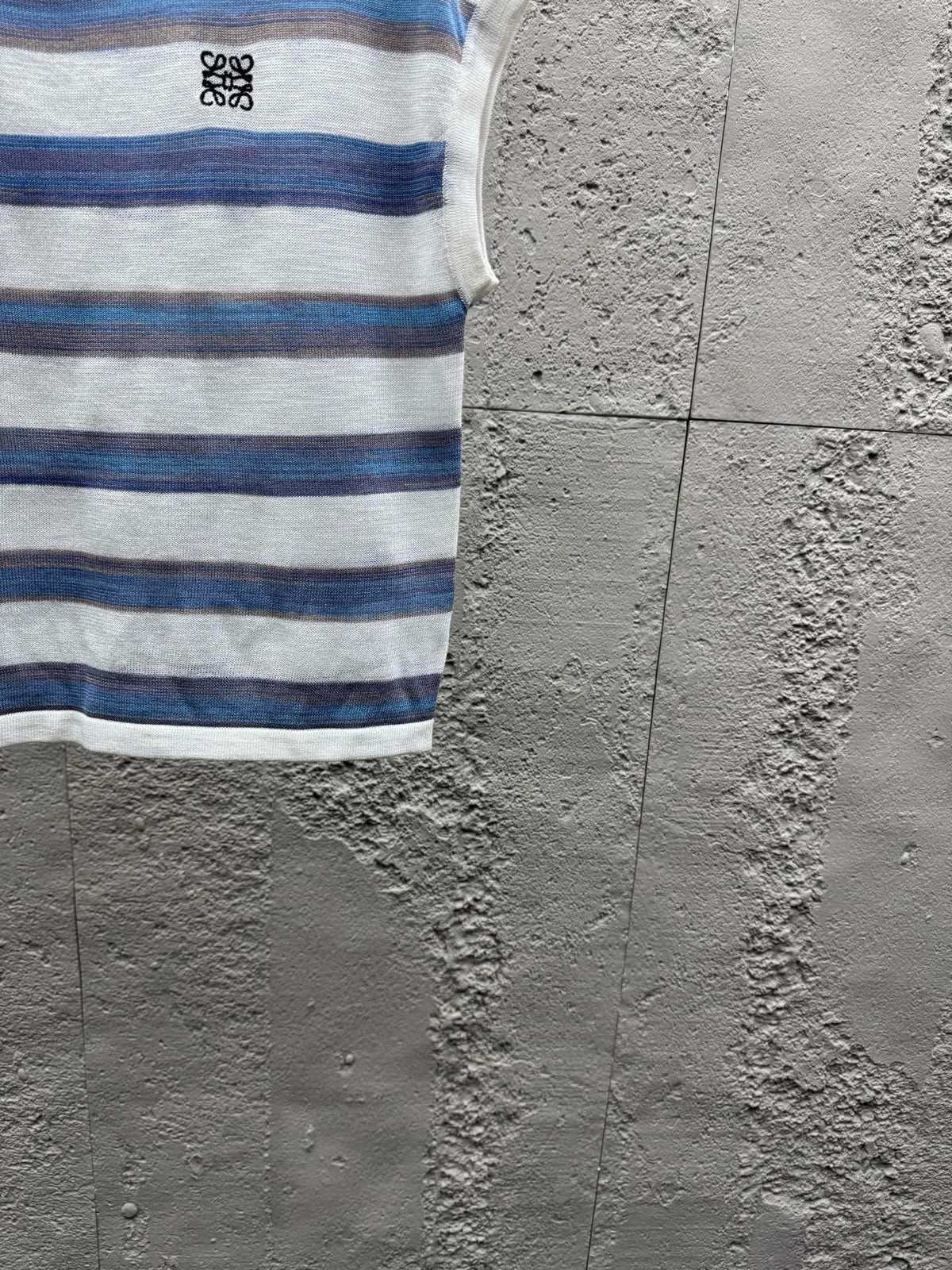 Weißes Bretonisches Kurzarm-T-Shirt aus Baumwolle mit Streifen – Herren