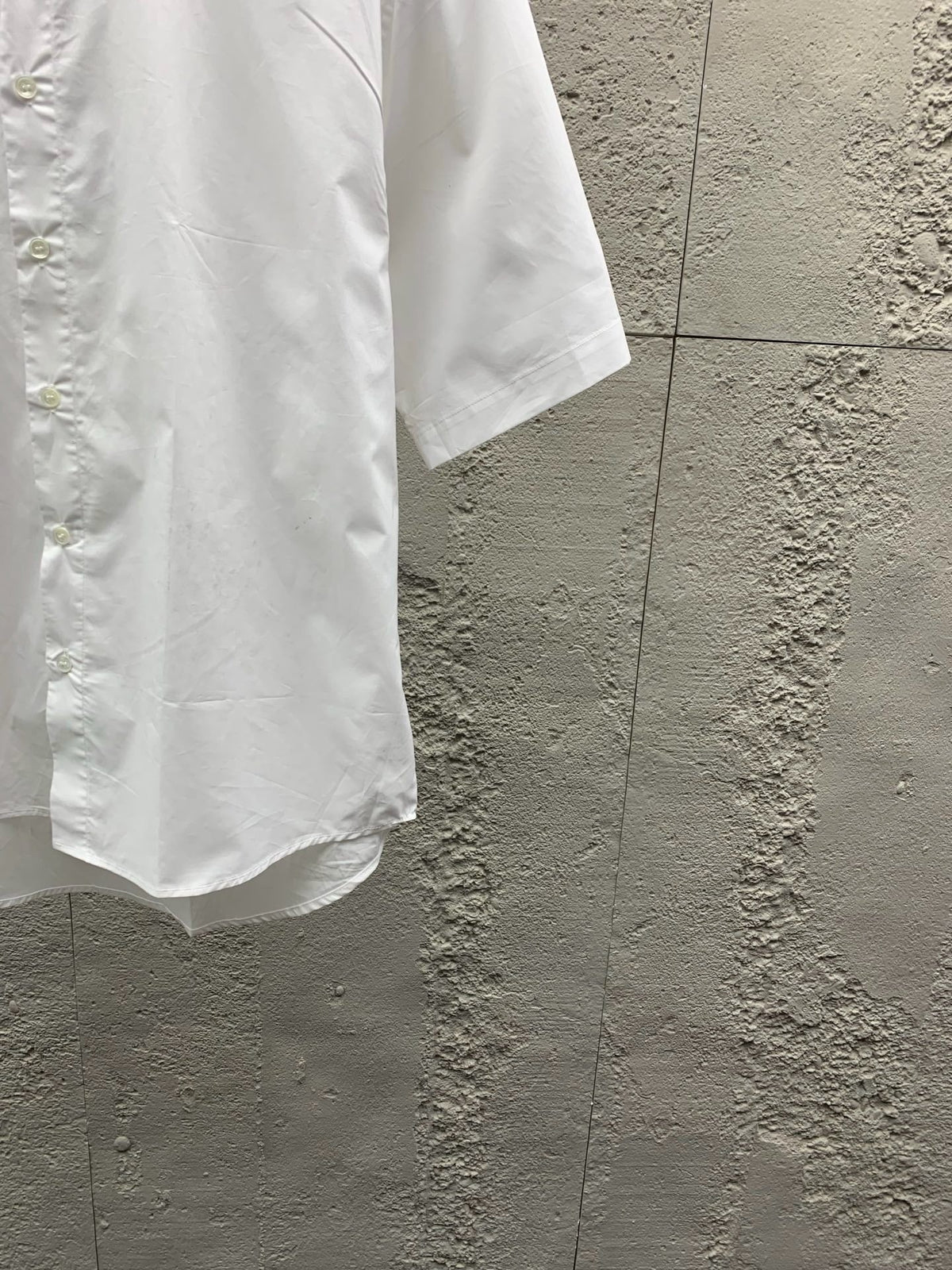Blaues schlichtes Baumwoll-Kurzarmshirt – Herren