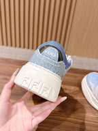 Weiße Leder-Colourblock-Chunky-Herrenschuhe