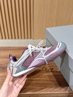 Panelled Runner Black and White Sneakers