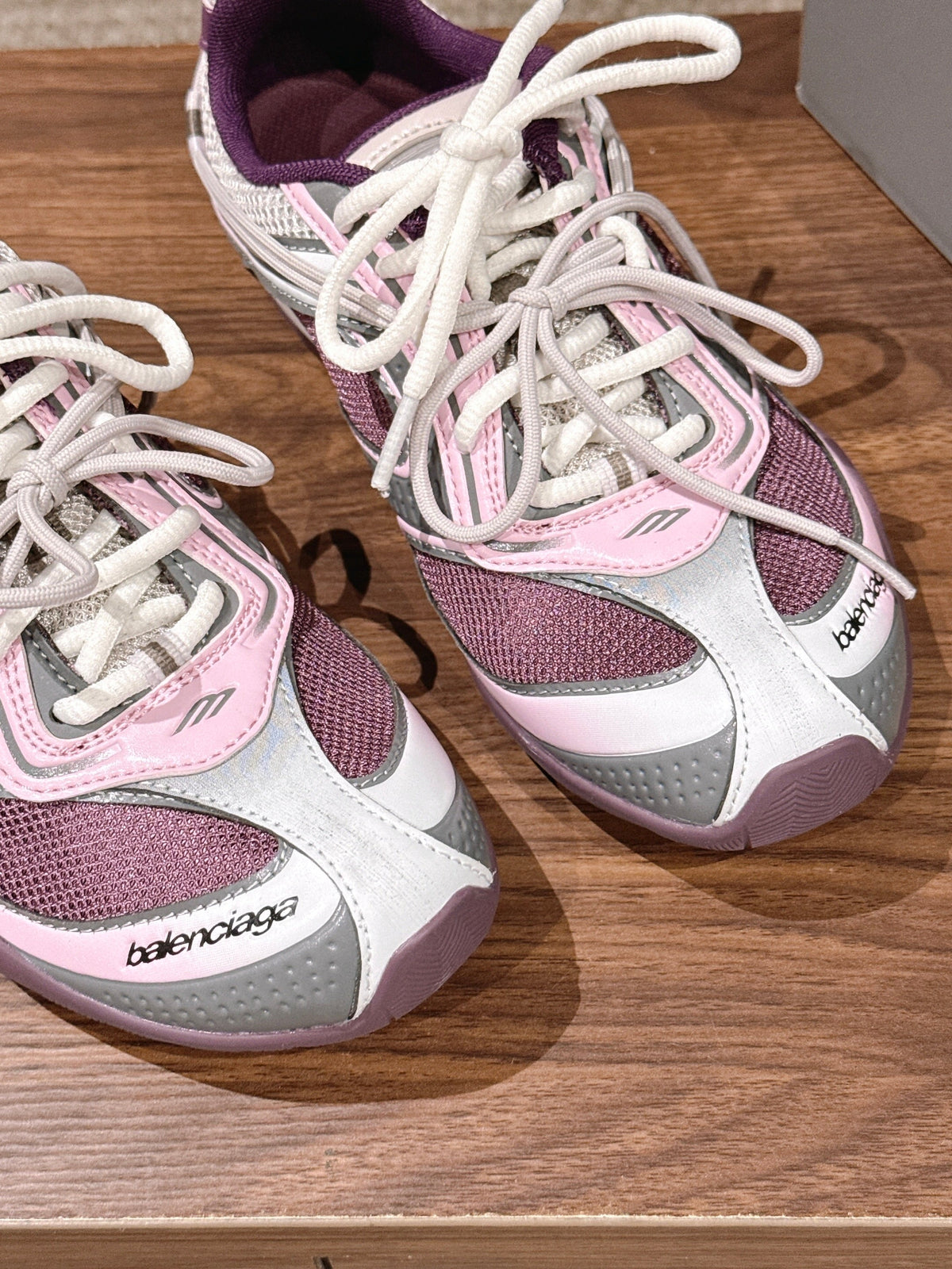 Panelled Runner Black and White Sneakers