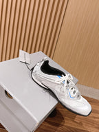 Panelled Runner Black and White Sneakers