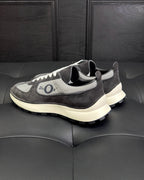Leder-Low-Top-Sneaker Cremefarben - Herren