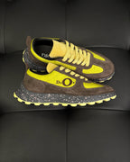 Leder-Low-Top-Sneaker Cremefarben - Herren