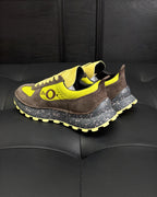 Leder-Low-Top-Sneaker Cremefarben - Herren