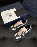 Leder-Low-Top-Sneaker Cremefarben - Herren