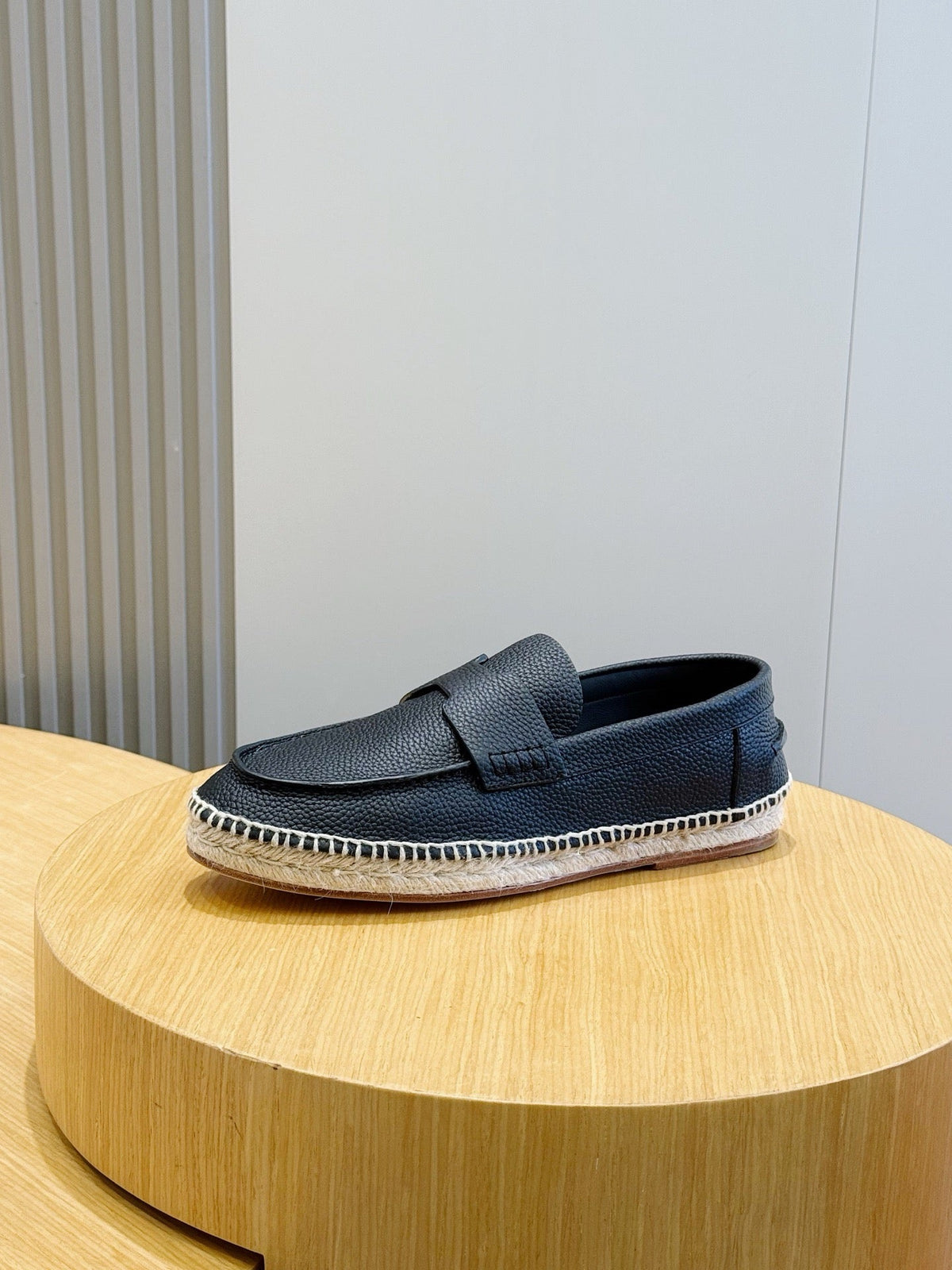 Blue Suede Rope Sole Loafer - Men's