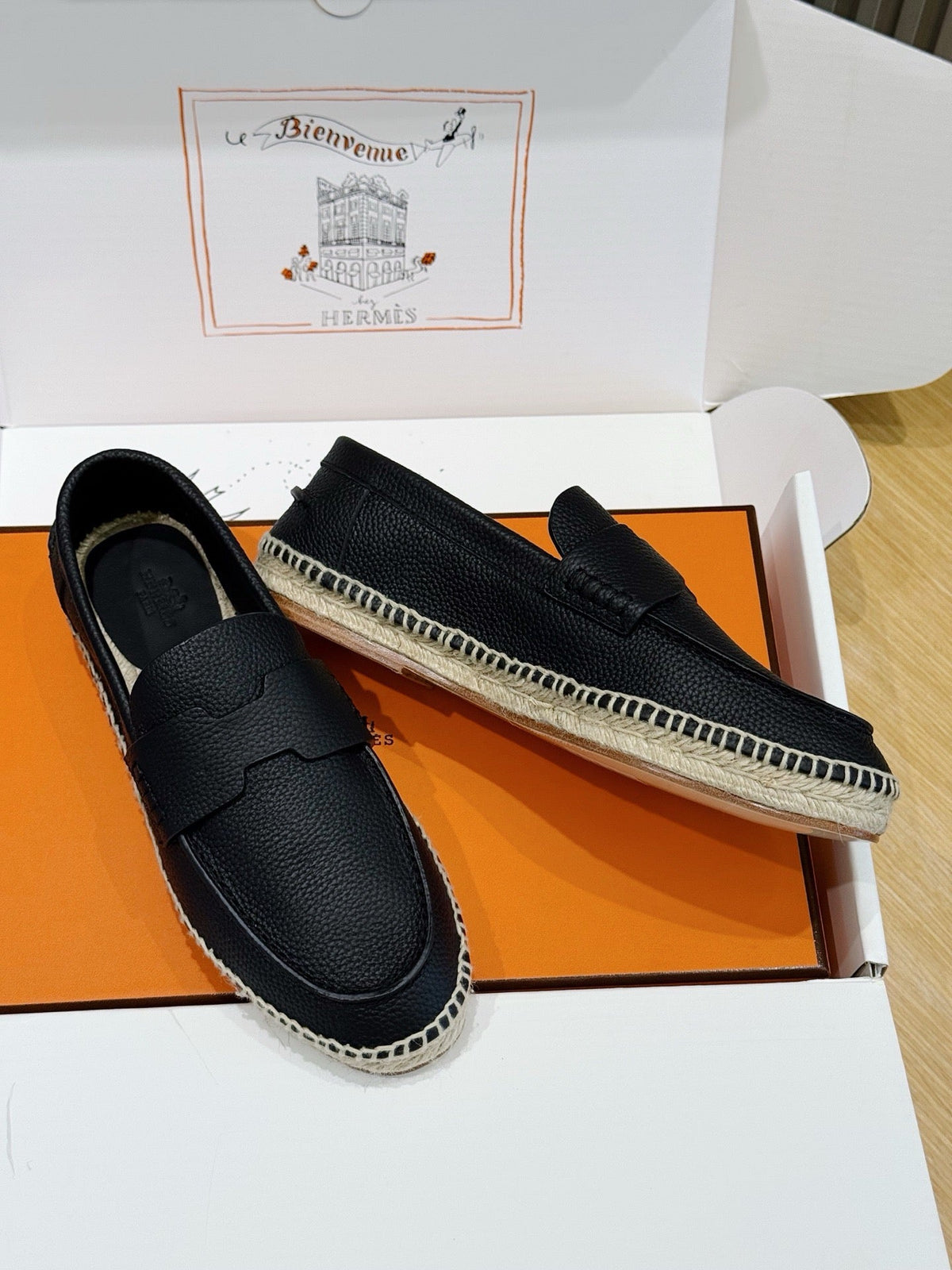 Blue Suede Rope Sole Loafer - Men's