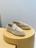 Blue Suede Rope Sole Loafer - Men's