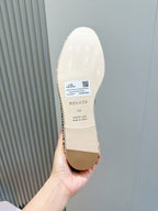 Mokassin aus blauem Wildleder mit Espadrille-Sohle – Herren