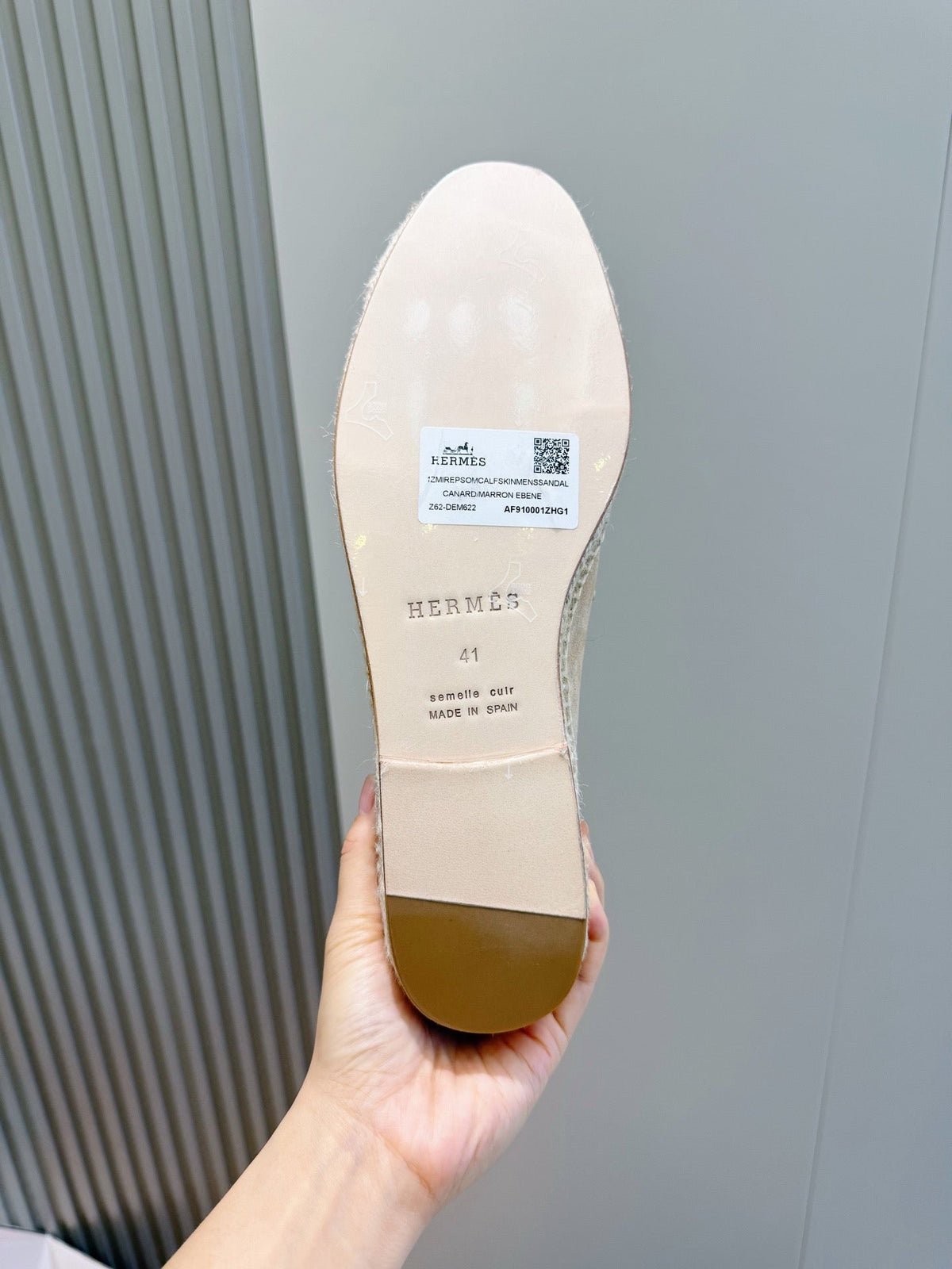 Mokassin aus blauem Wildleder mit Espadrille-Sohle – Herren