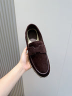 Navy Suede Espadrille Sole Loafer - Men's