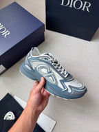 Mesh Runner Grau-Blaue Sneaker – Herren