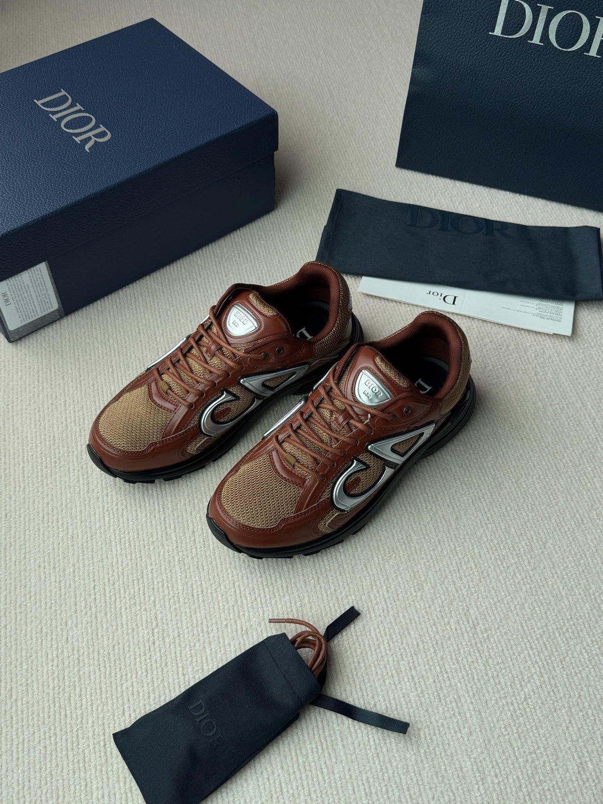 Mesh Runner Burgundy Sneakers – Herren
