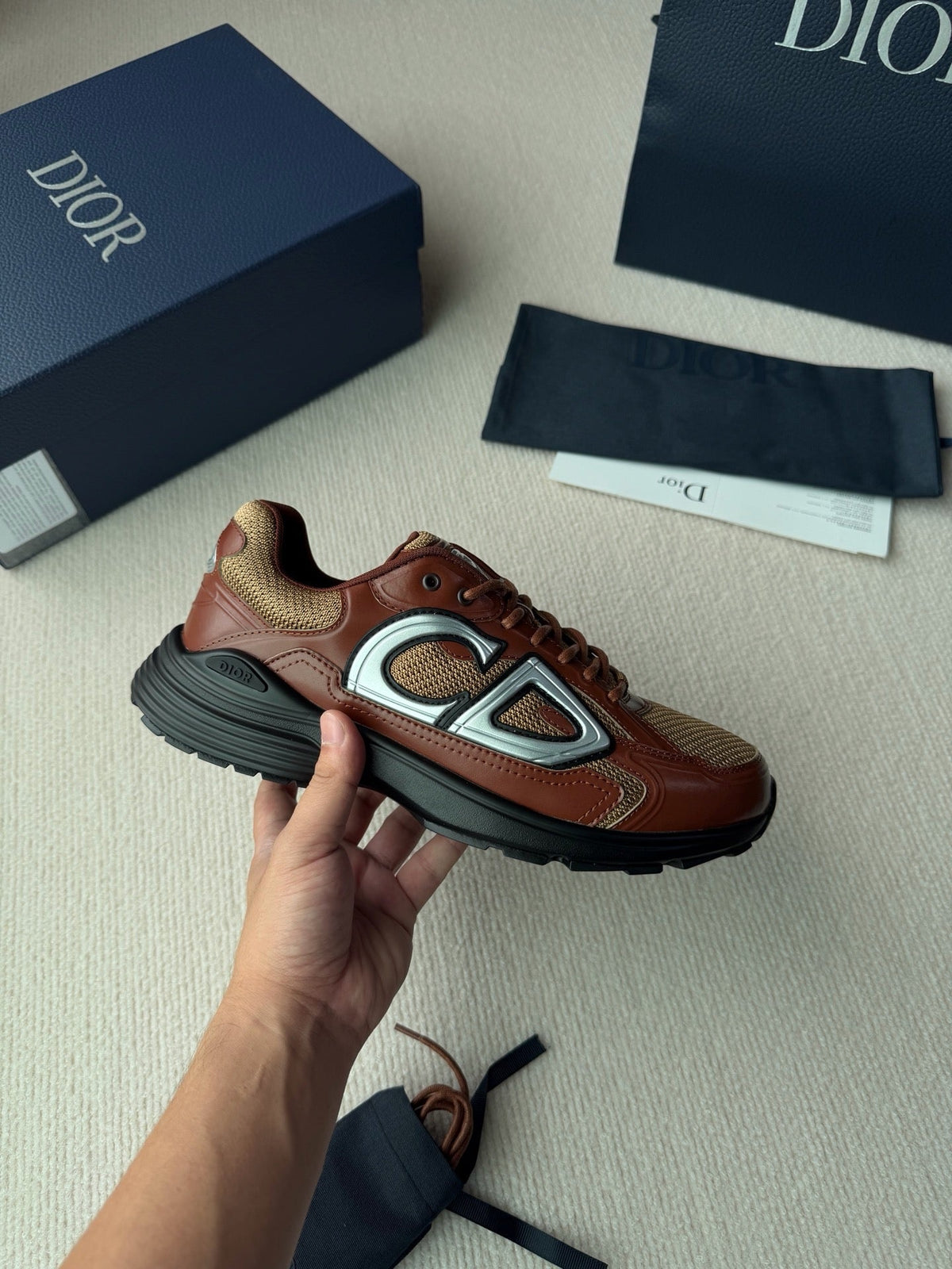 Mesh Runner Burgundy Sneakers – Herren