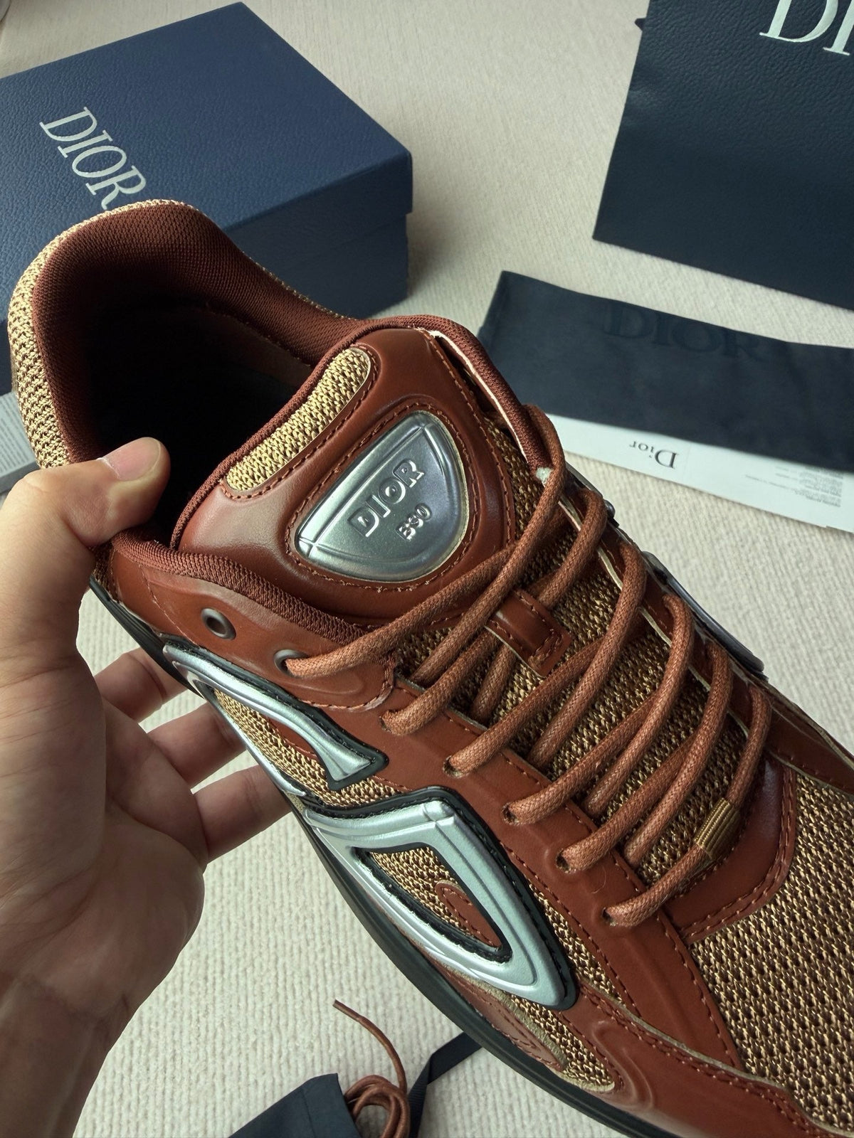 Mesh Runner Burgundy Sneakers – Herren