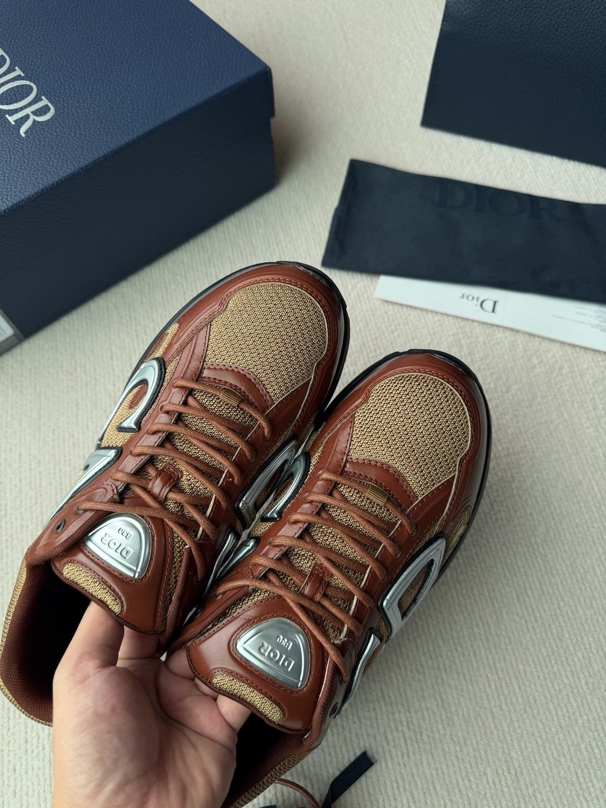 Mesh Runner Burgundy Sneakers – Herren