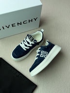 Grey Suede Contrast Sole Low-Top - Men's