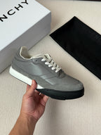 Grey Suede Contrast Sole Runner - Men's