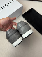 Grey Suede Contrast Sole Runner - Men's