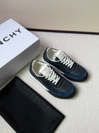 Grey Suede Contrast Sole Runner - Men's