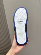 Navy Canvas Denim Monogram Crossover – Herren