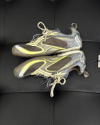 Panelled Runner Silver Sneakers