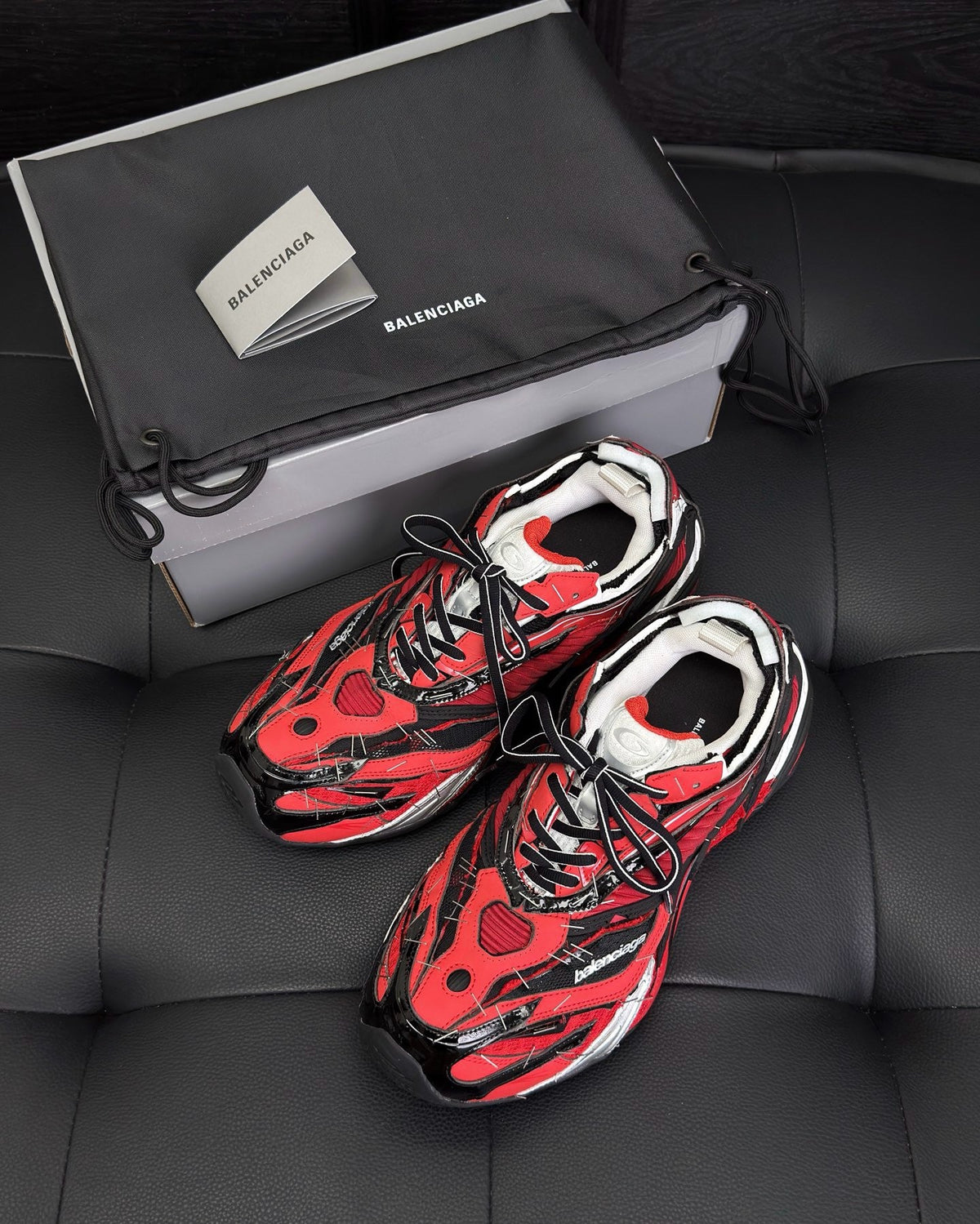 Red Mesh Graphic Chunky - Men's