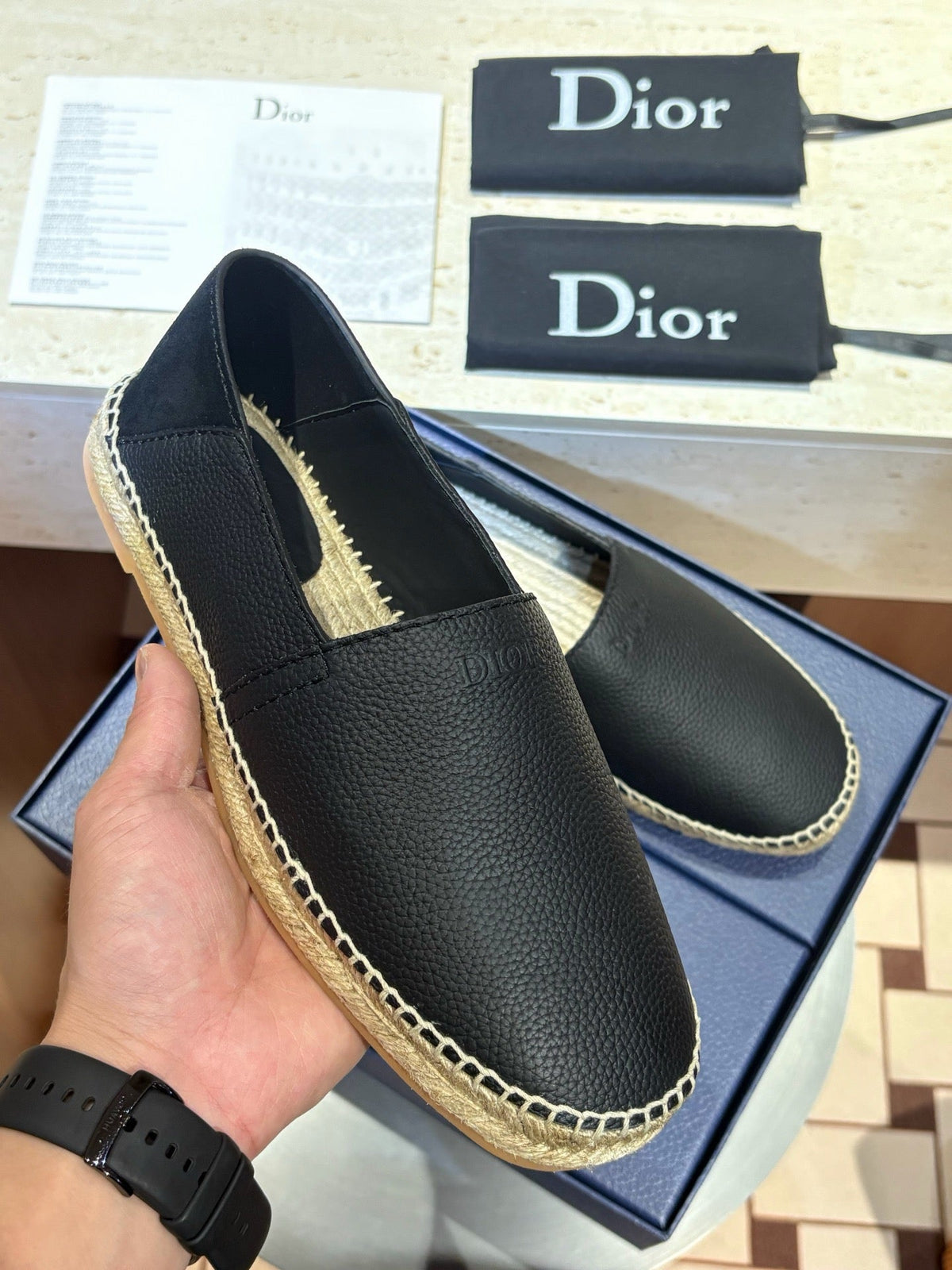 Schwarze Espadrilles – Herren