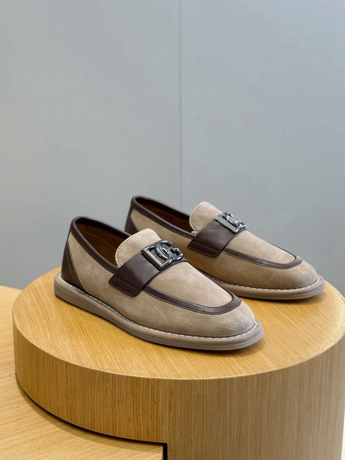 Navy Suede Horsebit Loafer - Men's