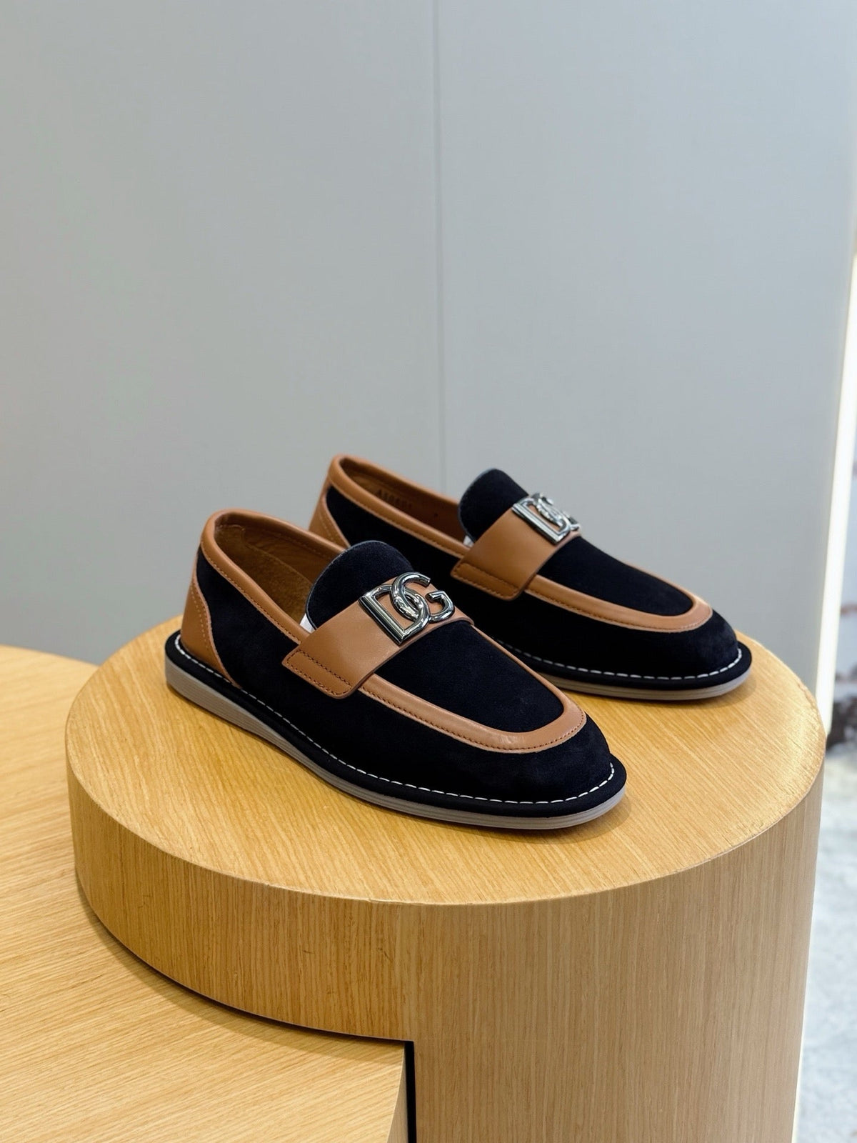 Navy Suede Horsebit Loafer - Men's