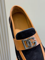 Navy Suede Horsebit Loafer - Men's