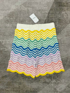 Rainbow Chevron Knit Shorts - Men's
